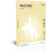 Папір Maestro Color А4 160г/м2, 250 арк, YE23 світло-жовтий