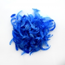 Наповнювач декоративний "Пір'я" блакитне, 10 гр