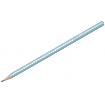 Олівець чорнографітний GRIP SPARKLE бірюзовий тригранний