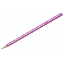 Олівець чорнографітний GRIP SPARKLE рожевий тригранний