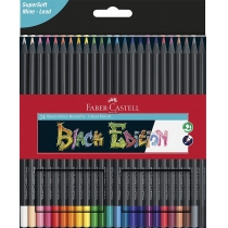 Олівці ольорові Faber-Castell  Black Edition 24 кольори