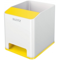 Пластикова підставка для ручок Leitz WOW квадратна, жовта