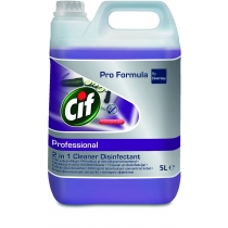 Засіб для миття та дезінфекції будь яких поверхонь Cif Professional 2in1, концентрат 5 л