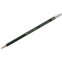Олівець чорнографітний  CASTELL 9000 НВ з гумкою
