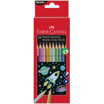 Олівці кольорові Faber-Castell 10 кольорів металік