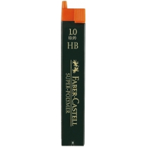 Грифелі до механічного олівця Faber-Castell SUPER-POLYMER 0.9 мм HВ (12шт у пеналі)