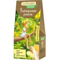 Чай травяний та ягідний пакетований Lovare Імбирний ранок 20шт х 1,8г
