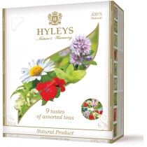 Чай чорний та зелений пакетований Hyleys 9 смаків 100шт х 1,5г