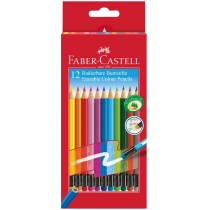 Олівці кольорові Faber-Castell з ластиком 12 кольорів