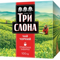 Чай чорний ТРИ СЛОНА 100г