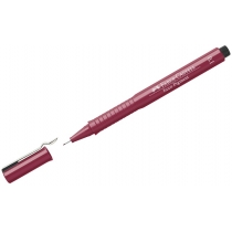 Ручка капілярна для графічних робіт Faber-Castell Ecco Pigment, діаметр 0,1 мм, колір червоний