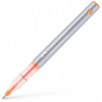 Ручка-роллер Faber-Castell Free Ink колір чорнила помаранчевий, 0,7 мм, одноразова