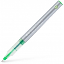 Ручка-роллер Faber-Castell Free Ink колір чорнила світло-зелений, 0,7 мм, одноразова
