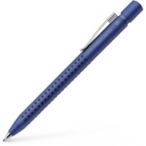 Ручка кулькова автоматична Faber-Castell Grip 2011 корпус синій металік