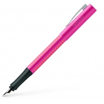 Ручка перова Faber-Castell GRIP 2010 корпус рожевий, перо F