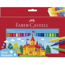 Фломастери Faber-Castell Felt tip 50 кольорів "Замок" в картонній коробці
