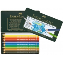 Набір олівців акварельних Faber- Castell Albrecht Durer 12 кольорів в металевій коробці
