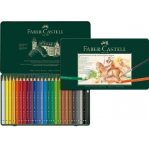 Олівці акварельні Faber-Castell Albrecht Durer MAGNUS 24 кольори в металевій коробці