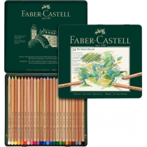 Набір олівців пастельних Faber-Castell PITT PASTEL 24 кольору в металевій коробці