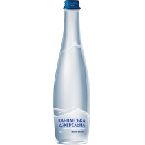 Вода мінеральна Карпатська Джерельна, сильногазована  пляшка скляна 0,5 л