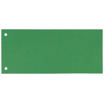 Розділювачі сторінок-закладки картонні Esselte зелені, 100 штук