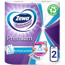 Рушники паперові Zewa Premium,  2 шари 2 рулони