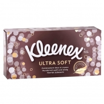 Серветки Kleenex  Ultra Soft  тришарові в  коробці 80 шт