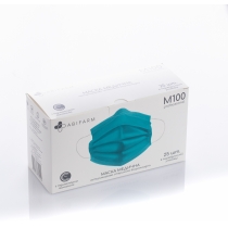 Медична маска Abifarm М100 professional з індикатором вологості, 4-шарова стерильна біорозкладні (25
