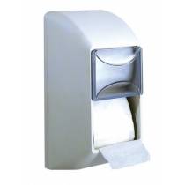 Тримач туалетного паперу на два рулони Mar Plast PRESTIGE , пластик білий