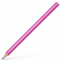 Олівець чорнографітний потовщений Faber-Castell Jumbo Grip Sparkle 2001 корпус рожевий