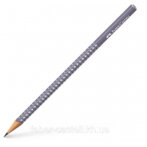 Олівець чорнографітних Faber-Castell Grip Sparkle Dapple gray, сірий корпус
