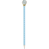 Олівець чорнографітний HB із фігуркою "Цукерка", блакитне покриття