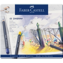 Олівці кольорові Faber-Castell Goldfaber 48 кольорів в металевій коробці