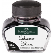 Чорнило для перових ручок Faber-Castell Fountain Pen Ink Bottle Black, 30 мл, колір чорний