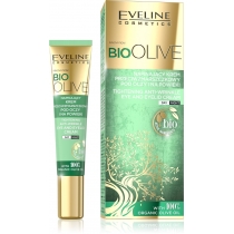 Крем зміцнюючий проти зморшок навколо очей Eveline Cosmetics день/ніч серія bio olive, 20 мл