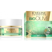 Крем-концентрат Eveline Cosmetics глибоко зволожуючий день/ніч серія bio olive, 50 мл