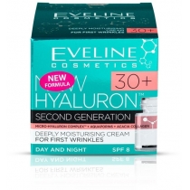 Крем Eveline Cosmetics день/ніч 4d bio hyaluron spf8, 50мл 30+