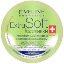 Крем Eveline Cosmetics інтенсивний відновлюючий  extra soft bio оливки для сухої шкіри, 200мл