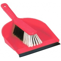Набір для прибирання Dust&Brush: щітка та совок 25 см червоний