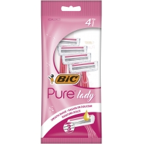 Бритва без змінних картриджів BIC Pure 3 Lady рожевий 4 шт.