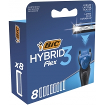 Змінні картриджи для гоління Flex 3 Hybrid 8шт.