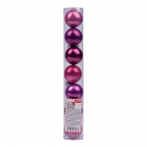 Куля Yes! Fun d-4см, 7шт./уп., блідо-пурпур.-3, вишнева-2, сливова-2; перл.