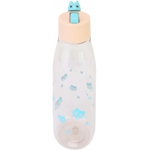 Пляшка для води Optima D-Cat, 450 мл, кремово-блакитна