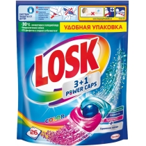 Капсули для прання Losk тріо-капсули Color, 26 шт