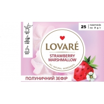 Чай пакетований зелений Lovare "Stravberry Marshmallow" 2г х 25шт