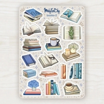 Стікер-лист з наклейками "MriyTaDiy, модель "Books-2"