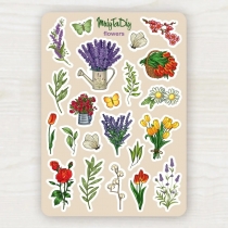 Стікер-лист з наклейками "MriyTaDiy, модель "Flowers"