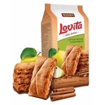 Здобне печиво Lovita Cake Cookies з яблуком та корицею ККФ 168г /16шт