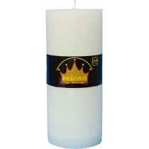 Свічка Циліндр білий (8,5 х 20 см) 110 год
