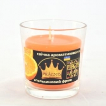 Арома-свічка в склянці (D-65-79 х 83 мм) 30 год "Цитрусовий фреш"